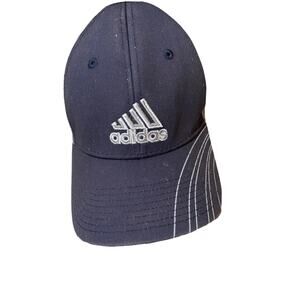 Adidas A-Flex Stretch Fitted Baseball Hat Cap Adult Size S/M Blue Gray